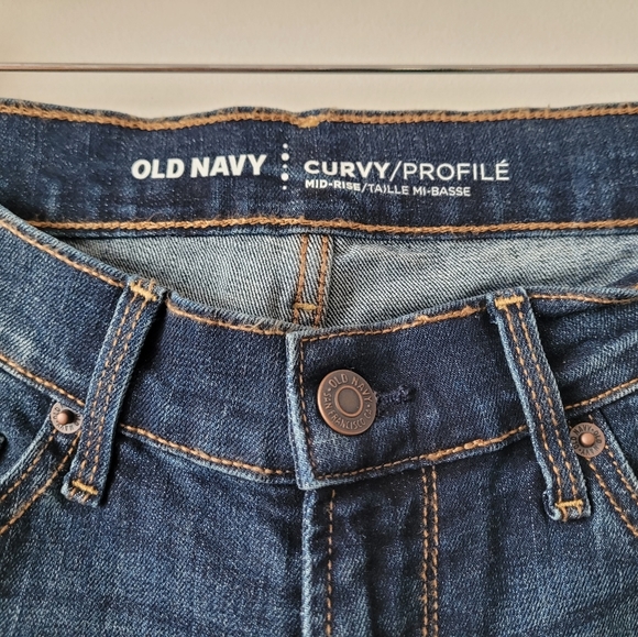 NWT Old Navy Curvy Mid Rise Jeans Size 0 - Picture 10 of 13